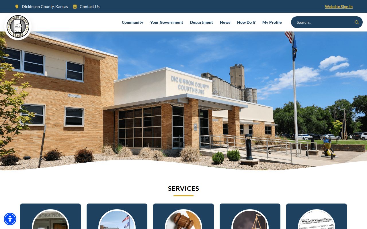 Dickinson County court docket clerk information