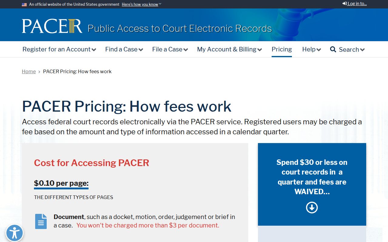 Solomon court docket versus federal PACER records